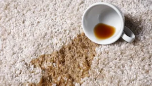 پاک کردن لکه چای از فرش